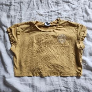 Gymshark Legacy Graphic Crop Tee - Yellow